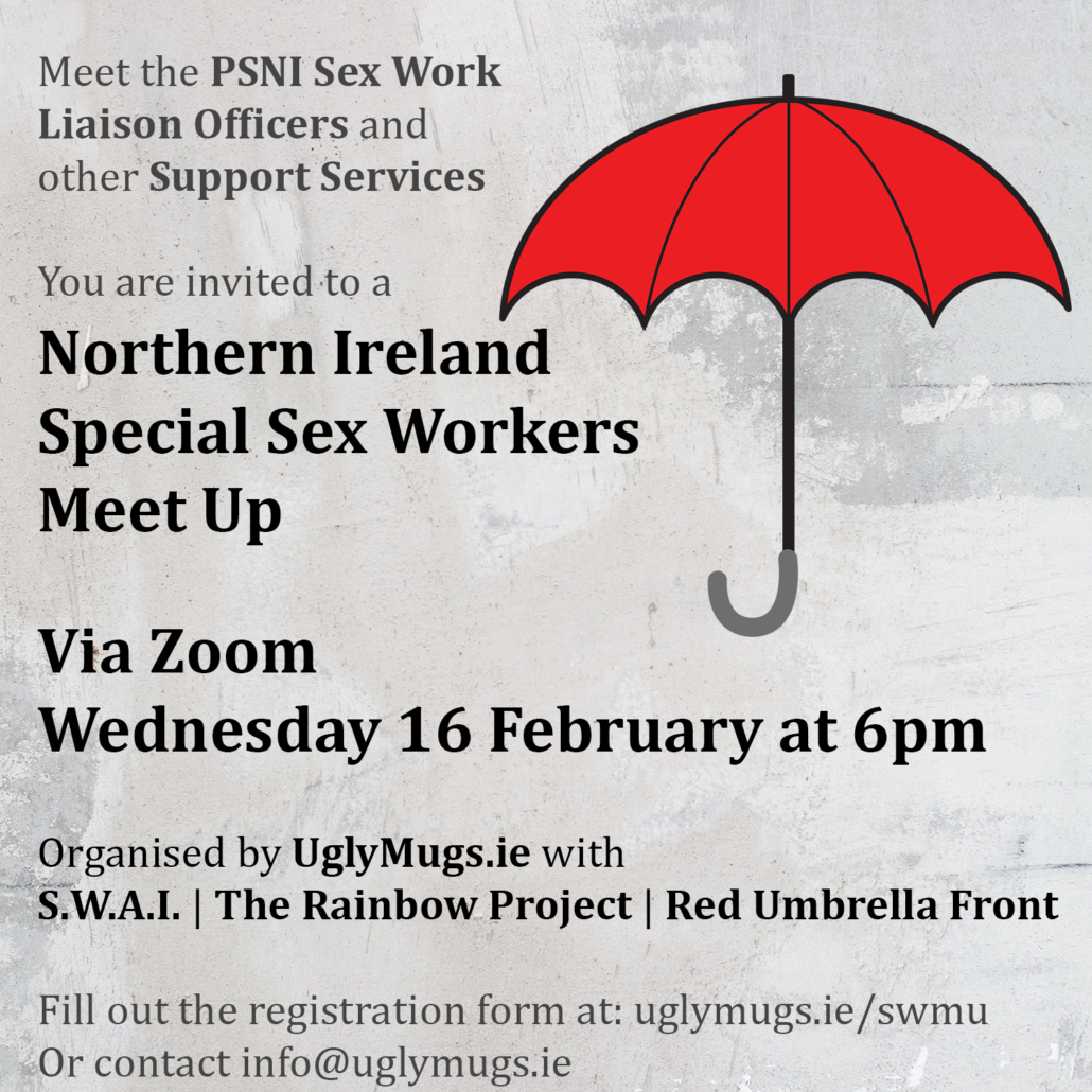 Special Sex Workers Meet Up with PSNI on 16 February - Ugly Mugs Ireland